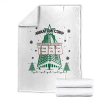 Vintage Nakatomi Plaza 1988 Christmas Party Throw Blanket - Wonder Print Shop
