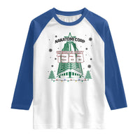 Vintage Nakatomi Plaza 1988 Christmas Party Raglan Shirt - Wonder Print Shop