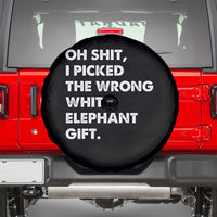 Oh Shit Funny White Elephant Gifts Spare Tire Cover - Wonder Print Shop