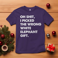 Oh Shit Funny White Elephant Gifts T Shirt - Wonder Print Shop