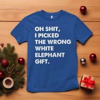 Oh Shit Funny White Elephant Gifts T Shirt - Wonder Print Shop