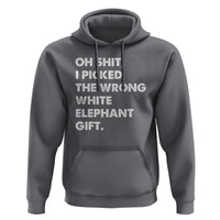Oh Shit Funny White Elephant Gifts Hoodie - Wonder Print Shop