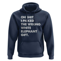 Oh Shit Funny White Elephant Gifts Hoodie - Wonder Print Shop