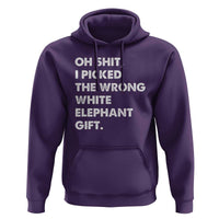 Oh Shit Funny White Elephant Gifts Hoodie - Wonder Print Shop