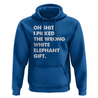 Oh Shit Funny White Elephant Gifts Hoodie - Wonder Print Shop