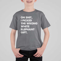 Oh Shit Funny White Elephant Gifts T Shirt For Kid - Wonder Print Shop