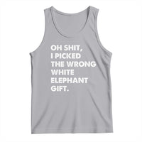 Oh Shit Funny White Elephant Gifts Tank Top - Wonder Print Shop