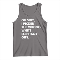 Oh Shit Funny White Elephant Gifts Tank Top - Wonder Print Shop