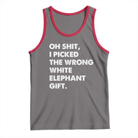 Oh Shit Funny White Elephant Gifts Tank Top - Wonder Print Shop