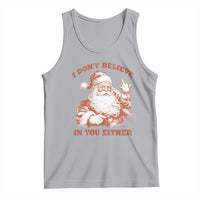 Retro Funny Santa Tank Top I Don't Believe In You Either 90s Christmas - Wonder Print Shop