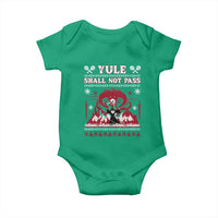 Christmas Yule Shall Not Pass Baby Onesie Fantasy Movie Ugly Xmas - Wonder Print Shop