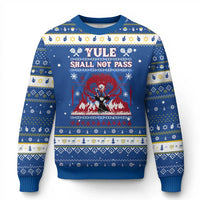 Christmas Yule Shall Not Pass Hanukkah Ugly Sweater Fantasy Movie Ugly Xmas - Wonder Print Shop