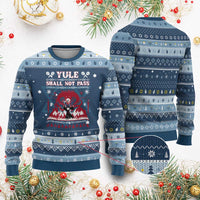 Christmas Yule Shall Not Pass Hanukkah Ugly Sweater Fantasy Movie Ugly Xmas - Wonder Print Shop