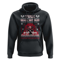 Christmas Yule Shall Not Pass Hoodie Fantasy Movie Ugly Xmas - Wonder Print Shop