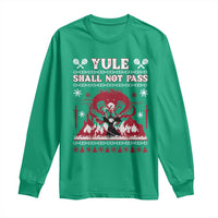 Christmas Yule Shall Not Pass Long Sleeve Shirt Fantasy Movie Ugly Xmas - Wonder Print Shop