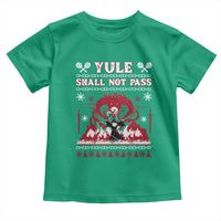 Christmas Yule Shall Not Pass Toddler T Shirt Fantasy Movie Ugly Xmas - Wonder Print Shop