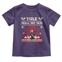 Christmas Yule Shall Not Pass Toddler T Shirt Fantasy Movie Ugly Xmas - Wonder Print Shop