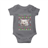 Woman Yelling At A Cat Ugly Christmas Baby Onesie Funny Cat Meme Matching Couple Christmas Pajama - Wonder Print Shop