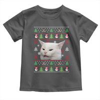 Woman Yelling At A Cat Ugly Christmas Toddler T Shirt Funny Cat Meme Matching Couple Christmas Pajama - Wonder Print Shop
