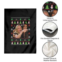 Woman Yelling At A Cat Ugly Christmas Garden Flag Funny Meme Matching Couple Christmas Pajama - Wonder Print Shop