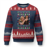 Woman Yelling At A Cat Ugly Xmas Ugly Christmas Sweater Funny Meme Matching Couple Xmas Pajama - Wonder Print Shop
