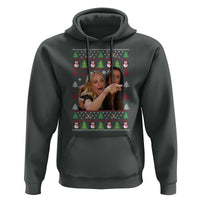 Woman Yelling At A Cat Ugly Christmas Hoodie Funny Meme Matching Couple Christmas Pajama - Wonder Print Shop