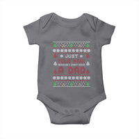 Just Feliz Navi Because I Dont Have A Dad Ugly Christmas Baby Onesie - Wonder Print Shop