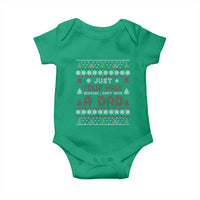 Just Feliz Navi Because I Dont Have A Dad Ugly Christmas Baby Onesie - Wonder Print Shop