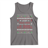 Just Feliz Navi Because I Dont Have A Dad Ugly Christmas Tank Top - Wonder Print Shop