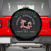 Funny Jiu Jitsu Christmas Spare Tire Cover Holiday Martial Arts BJJ Lover Ugly Xmas - Wonder Print Shop