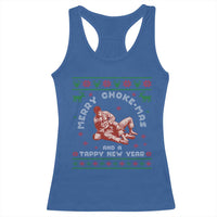 Funny Jiu Jitsu Christmas Racerback Tank Top Holiday Martial Arts BJJ Lover Ugly Xmas - Wonder Print Shop