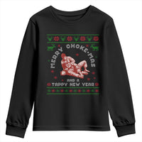 Funny Jiu Jitsu Christmas Youth Sweatshirt Holiday Martial Arts BJJ Lover Ugly Xmas - Wonder Print Shop