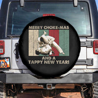 Jiu Jitsu Christmas Spare Tire Cover Retro Merry Choke Mas Tappy New Year Martial Arts BJJ Lover - Wonder Print Shop