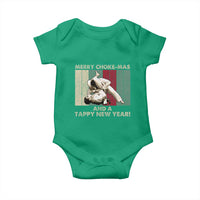 Jiu Jitsu Christmas Baby Onesie Retro Merry Choke Mas Tappy New Year Martial Arts BJJ Lover - Wonder Print Shop