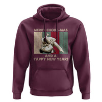 Jiu Jitsu Christmas Hoodie Retro Merry Choke Mas Tappy New Year Martial Arts BJJ Lover - Wonder Print Shop