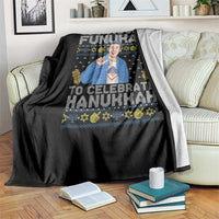 Funny Ugly Hanukkah Throw Blanket So Much Funukah To Celebrate Hanukkah Sandler - Wonder Print Shop