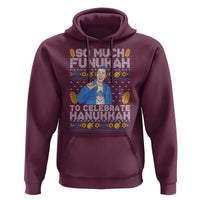Funny Ugly Hanukkah Hoodie So Much Funukah To Celebrate Hanukkah Sandler - Wonder Print Shop