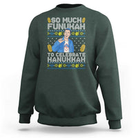 Funny Ugly Hanukkah Sweatshirt So Much Funukah To Celebrate Hanukkah Sandler - Wonder Print Shop