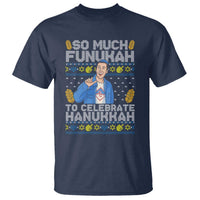 Funny Ugly Hanukkah T Shirt So Much Funukah To Celebrate Hanukkah Sandler - Wonder Print Shop