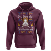 Funny Ugly Hanukkah Hoodie Mr Dreidel Dj Chanukkah Jewish - Wonder Print Shop