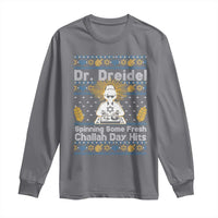 Funny Ugly Hanukkah Long Sleeve Shirt Mr Dreidel Dj Chanukkah Jewish - Wonder Print Shop