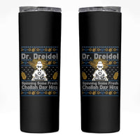 Funny Ugly Hanukkah Skinny Tumbler Mr Dreidel Dj Chanukkah Jewish - Wonder Print Shop