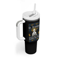 Funny Ugly Hanukkah Tumbler With Handle Mr Dreidel Dj Chanukkah Jewish - Wonder Print Shop