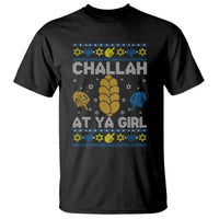 Funny Ugly Hanukkah T Shirt Challah At Ya Girl Matching - Wonder Print Shop