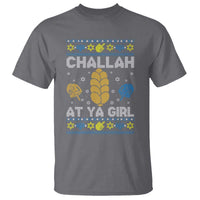 Funny Ugly Hanukkah T Shirt Challah At Ya Girl Matching - Wonder Print Shop