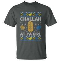Funny Ugly Hanukkah T Shirt Challah At Ya Girl Matching - Wonder Print Shop