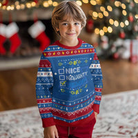 Nice Naughty Jewish Ugly Hanukkah Hanukkah Ugly Sweater Chanukah Jew Gift - Wonder Print Shop