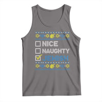 Nice Naughty Jewish Ugly Hanukkah Tank Top Chanukah Jew Gift - Wonder Print Shop