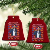 Funny Ugly Hanukkah Ceramic Ornament Sandler So Much Funukah To Celebrate Hanukkah - Wonder Print Shop
