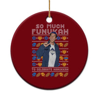 Funny Ugly Hanukkah Ceramic Ornament Sandler So Much Funukah To Celebrate Hanukkah - Wonder Print Shop